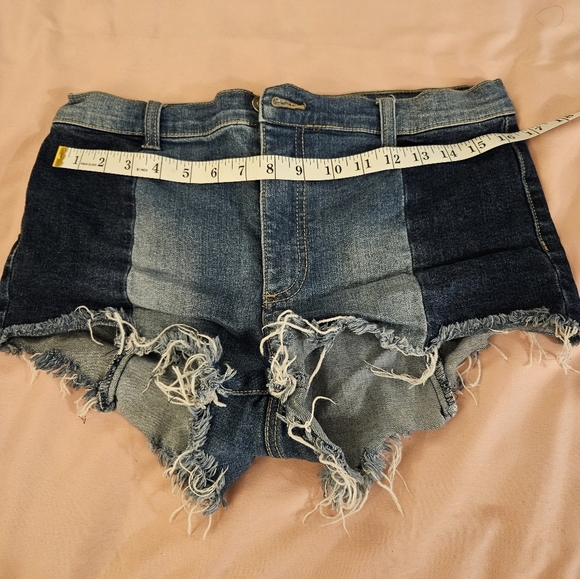Forever 21 Pants - Forever 21‎ Shorts Womens Denim Color Block High Rise Distressed Shorts S…